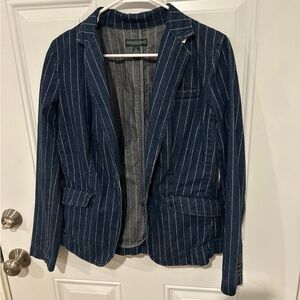 Vintage Lauren Jeans Company - Ralph Lauren Pinstripe Denim Blazer